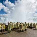 Tourists viewing Niagara Falls