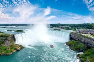 Spring in Niagara Falls featuring Hornblower boat ride